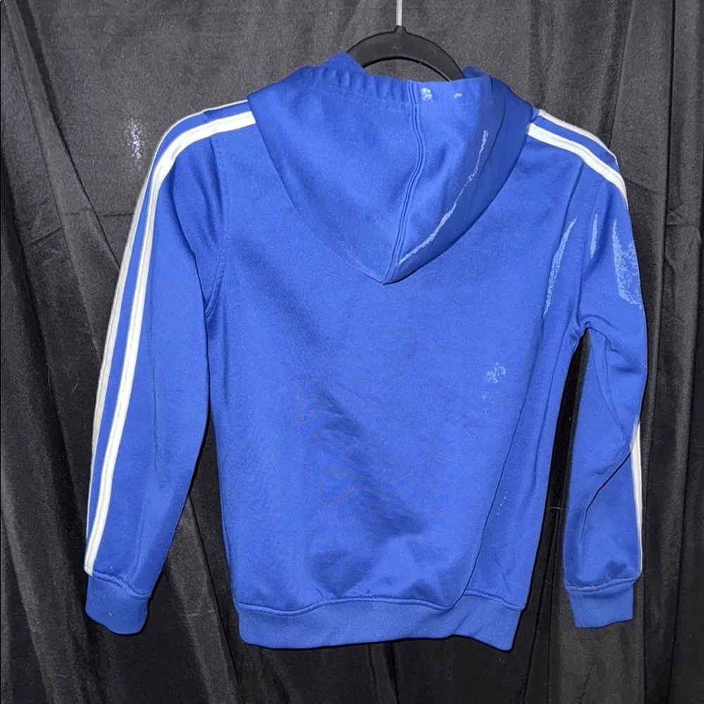 ✌️ 2/$20 Adidas Blue Sweatshirt Warriors Hoodie Sm/8 - Picture 3 of 4